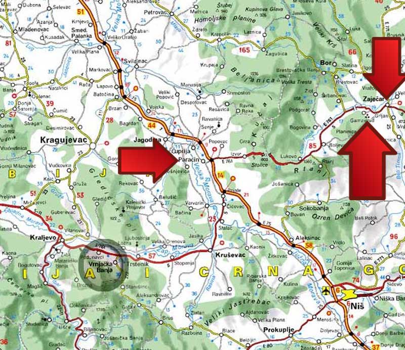 sijarinska banja mapa Gamzigradska Banja | Banje u Srbiji sijarinska banja mapa